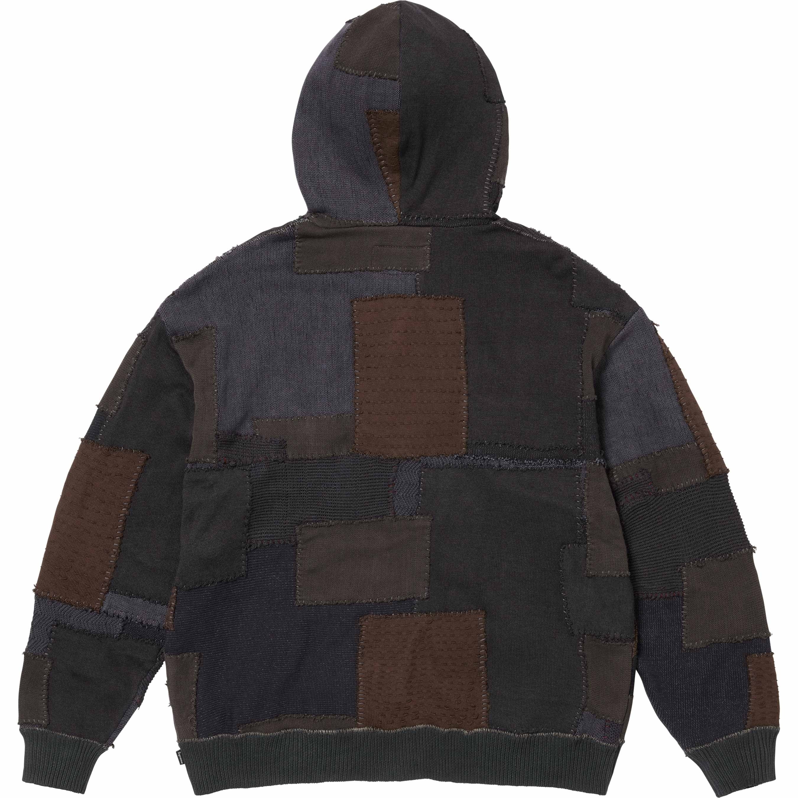 Supreme®/blackmeans Patchwork Zip Up Hooded Sweater view 5